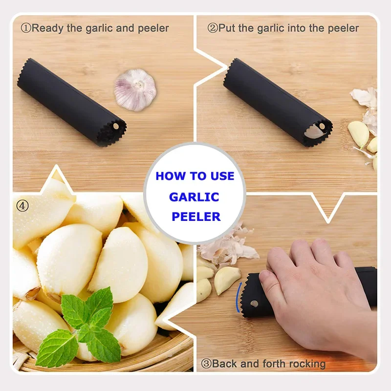 1Pcs Silicone Garlic Peeler, Garlic Rolling Tool, Upgraded Rolling Kitchen Gadget