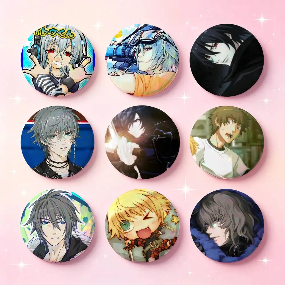Anime Togainu No Chi Badges Button Round Creative Pin Brooch Badge Bag Decor Accessories Fans Collect Friends Gifts