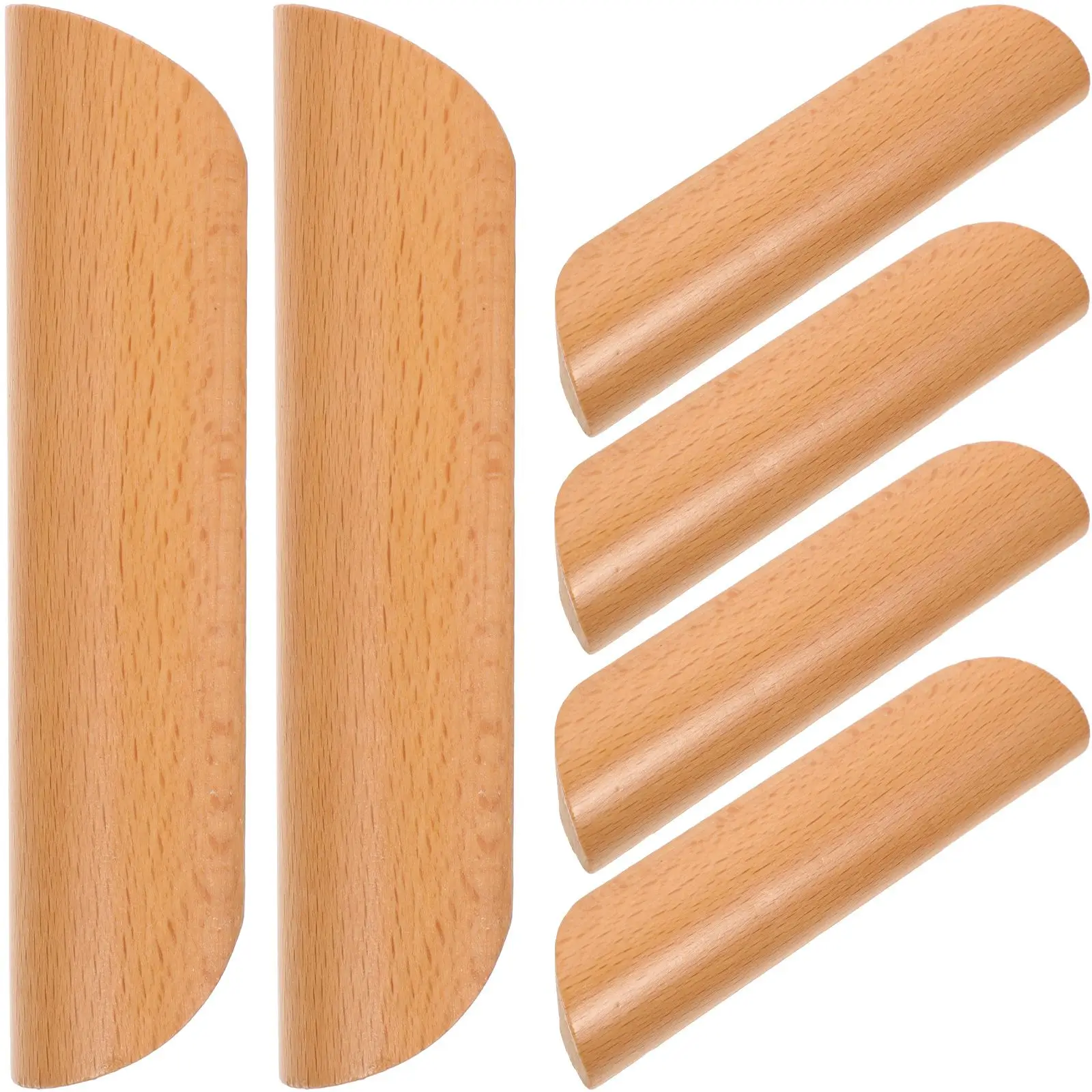 

6 Pcs Wood Handle Wardrobe Dresser Handles Handles For Dresser Drawers Vintage Style Wooden Door Drawer Hardware
