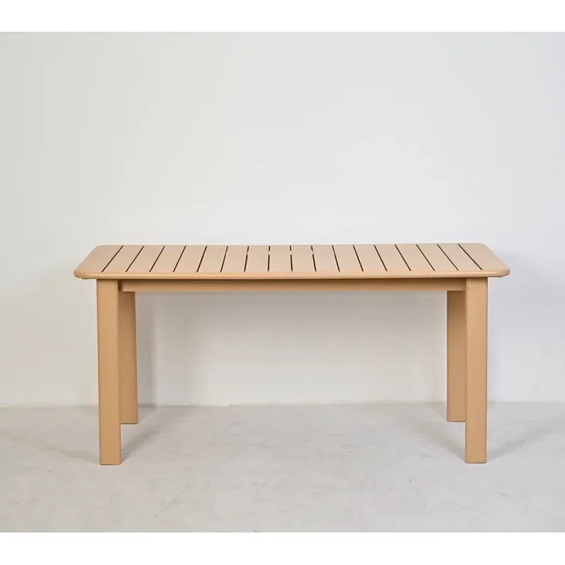 Wholesale Factory Furniture Modern Restaurant Garden Patio Dinner Table White Square Outdoor Dining Table
