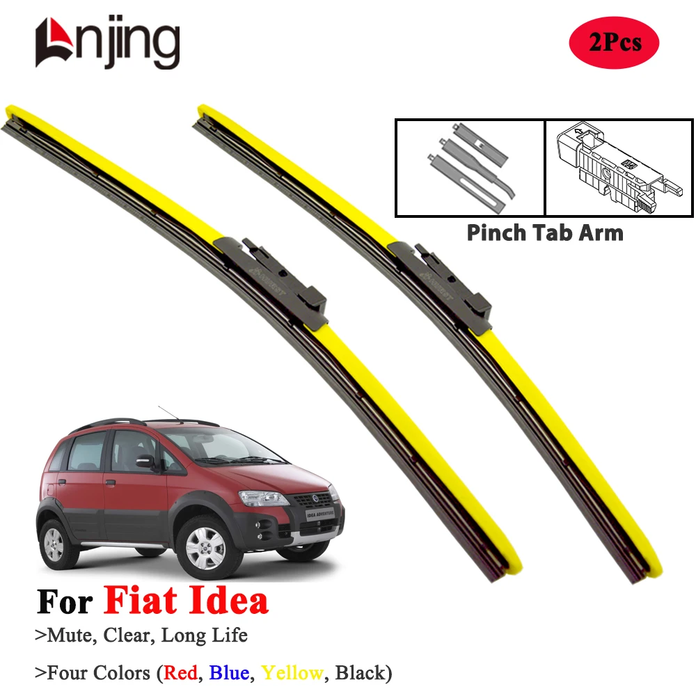 

LNJING Hybrid Wiper Blades For Fiat Idea Adventure 350 2003-2018