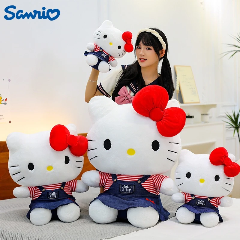 

30/45/60 см большой размер Sanrio плюшевая Hello Kitty Peluche аниме чучело Kawaii удобная мягкая кукла детская игрушка подушка подарок