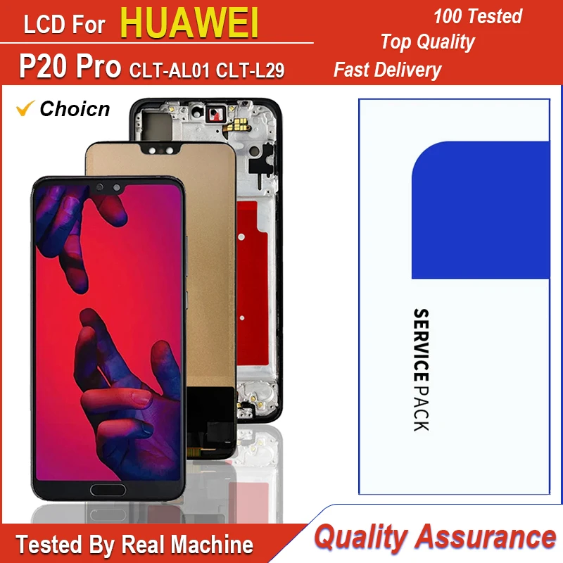 OLED Screen For Huawei P20 Pro LCD CLT-L09 CLT-L29 Display Touch Screen Digitizer Assembly Replacement For Huawei P20 Pro LCD