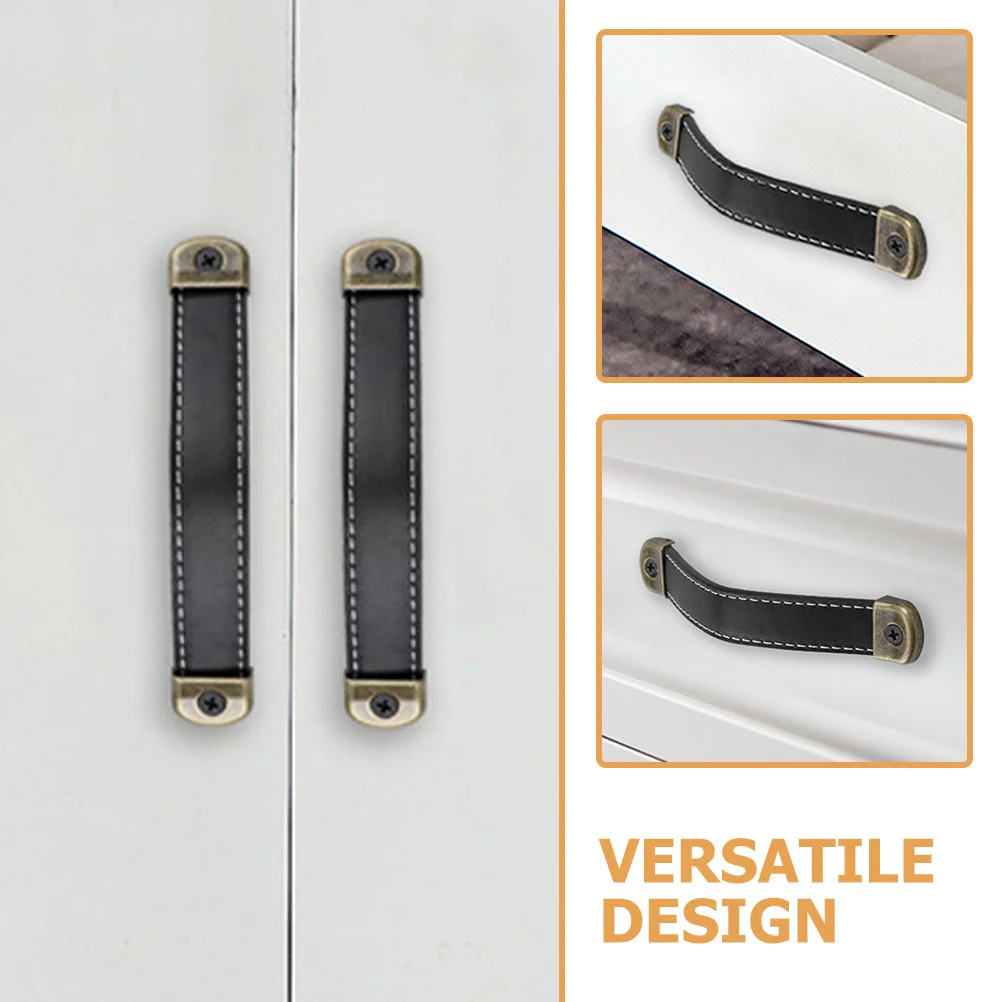

6pcs Drawer Pulls Replacement Cabinet Handles For Wardrobe Furniture Diy Cupboard Suitcase Luggage Pulls