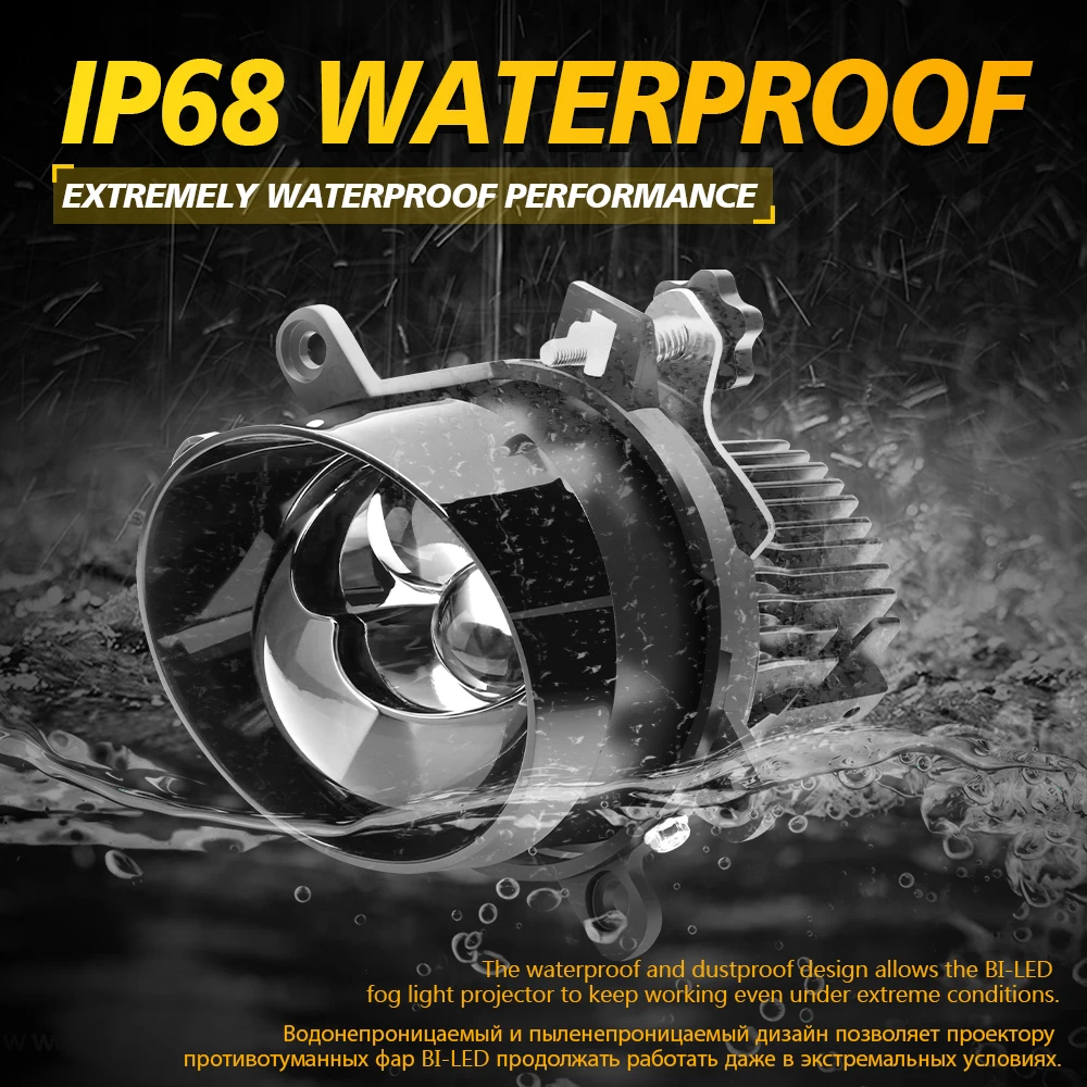 

3-дюймовый двусветодиодный лазерный проектор, противотуманная фара H11, автоматическая светодиодная фара, 3 цвета, противотуманная фара для Toyota Corolla 4D 2010-2012