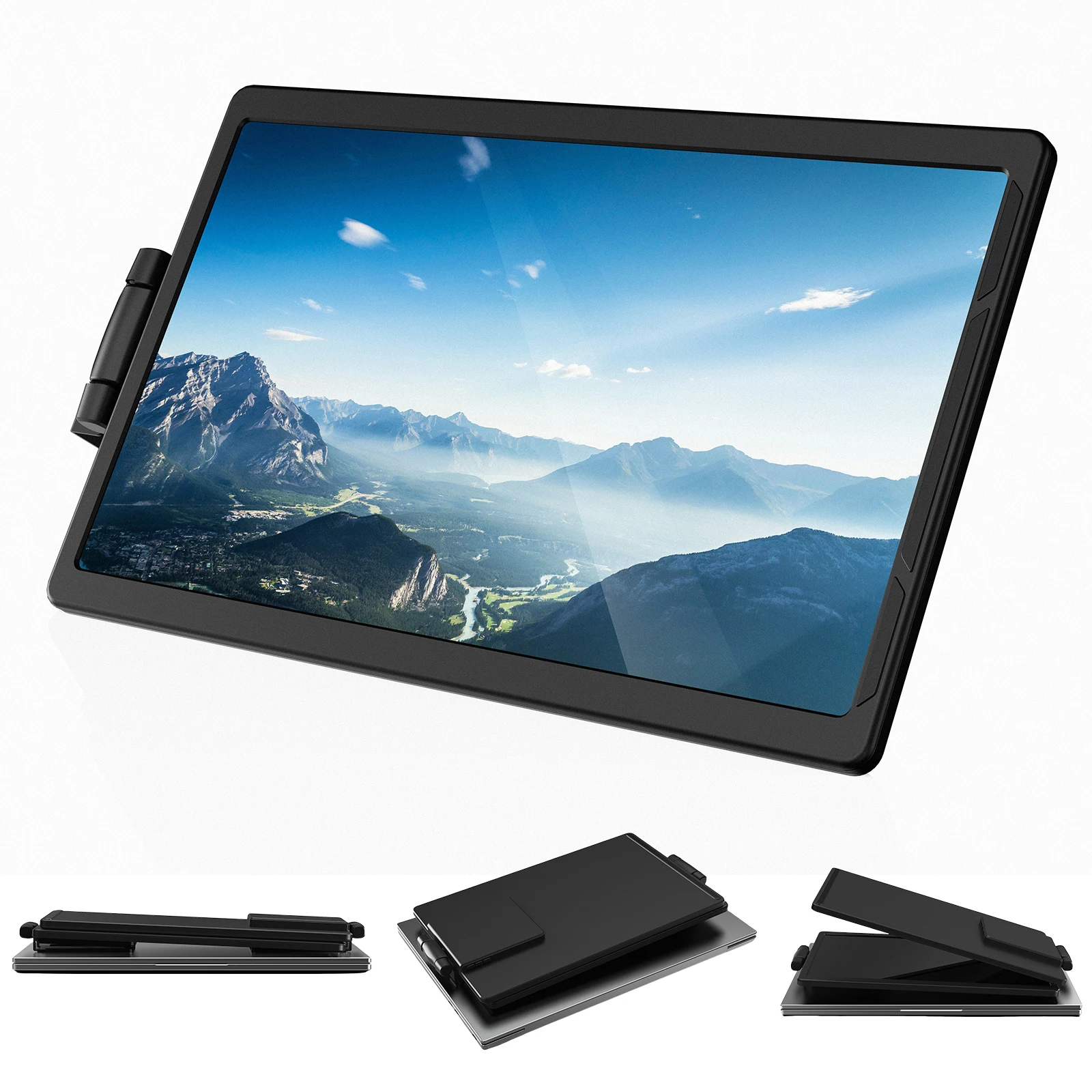 

13.3 In External Second Laptop Monitor Plug and Play Foldable Gaming Monitor Panel USB-C/HDMI Compatible For Conference Office