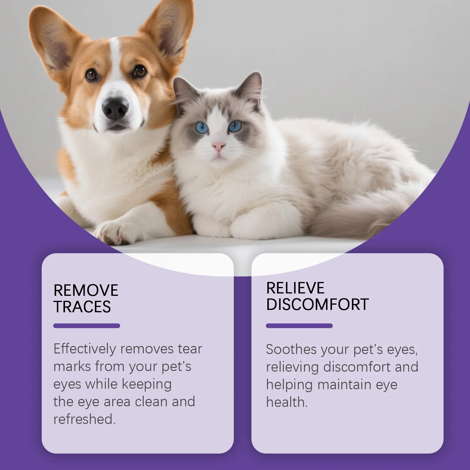 Gentle Pet Eye Soothing Gel Reduce Redness Swelling Daily Pets Grooming Health Care Tear Stains Dry Eye Relief Gel For Dogs Cat