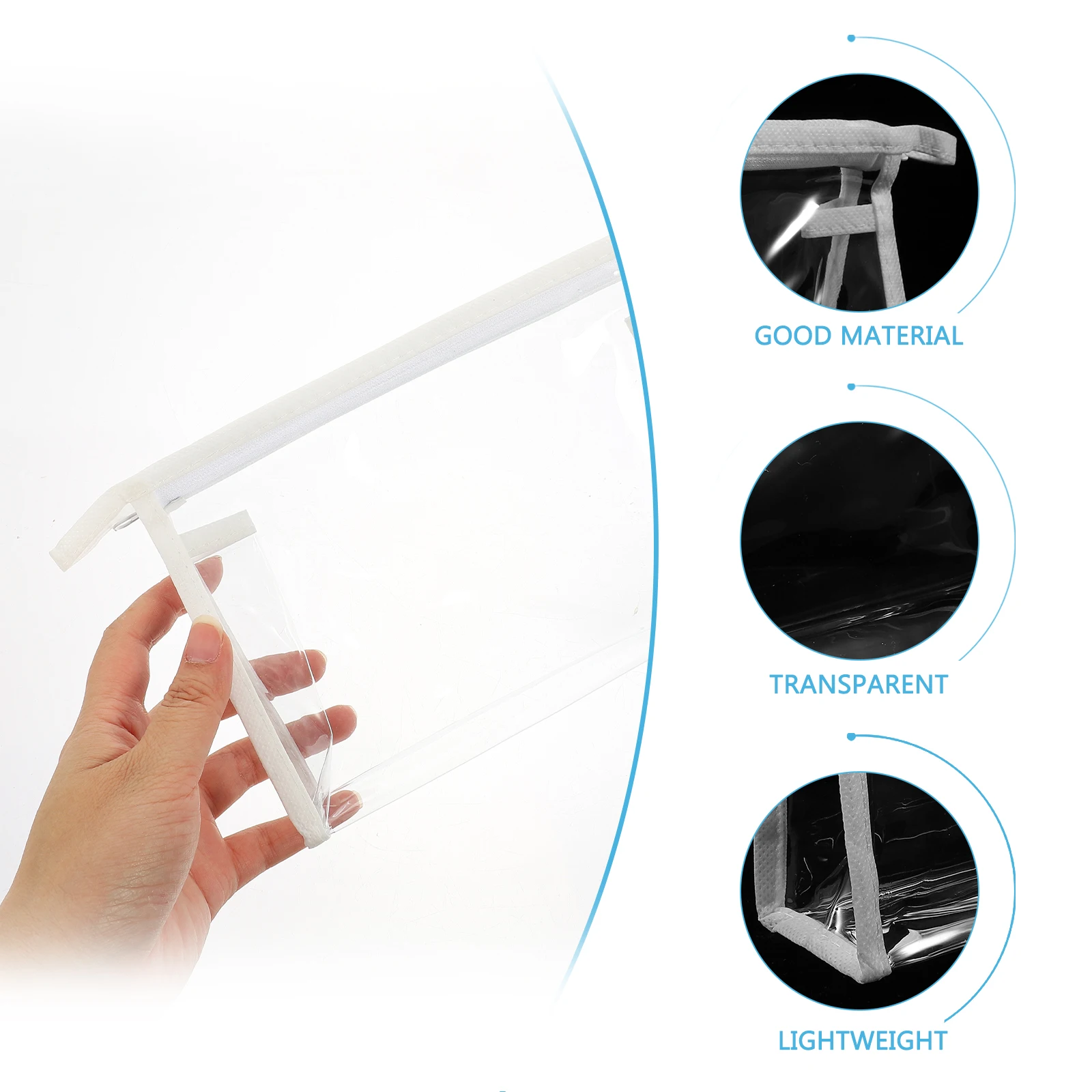 

Набор из 4 прозрачных дорожных косметичек для хранения: органайзер для уходовой косметики, карандашей, телефонов, ключей и повседневных принадлежностей