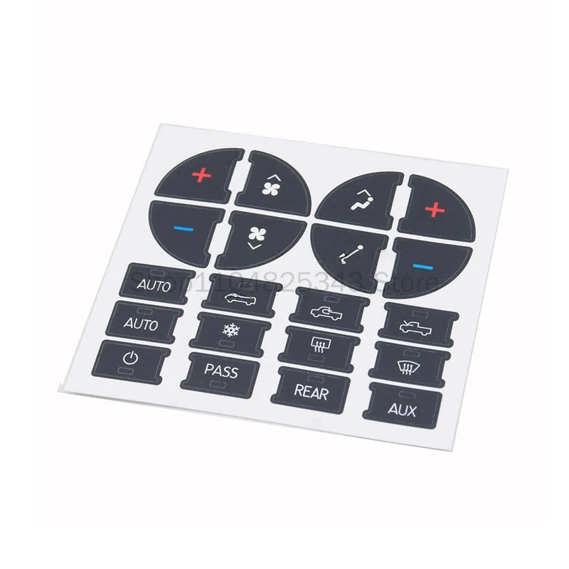 TZ-02 for 07-15 Chevrolet Dashboard Sticker Auto Parts AC Dashboard Button Sticker