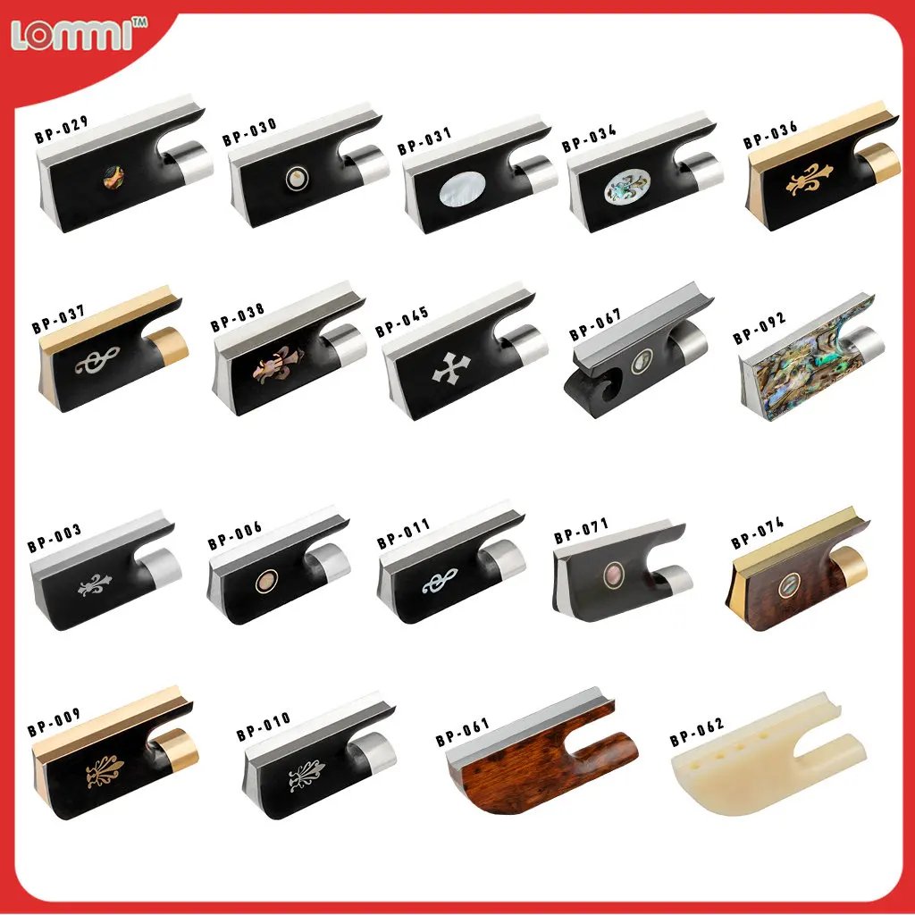 LOMMI 4/4 Skrzypce/Smyczek wiolonczelowy Żaba i guzik Nick-Srebrny/Pozłacany montowany heban/Drewno wężowe/Abalone/Kość słoniowa Jak DIY Luthier