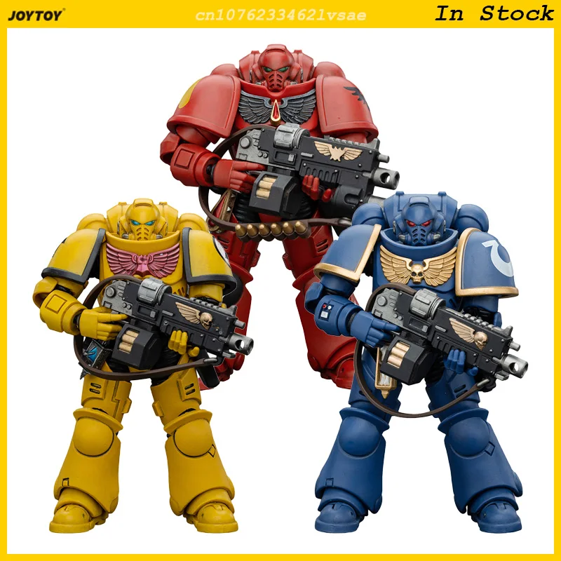 JOYTOY Warhammer 40K Imperial Fists Intercessors 1/18 Action Figure 12cm GK Anime Figurine Game Statue Model Collection Toy Gift