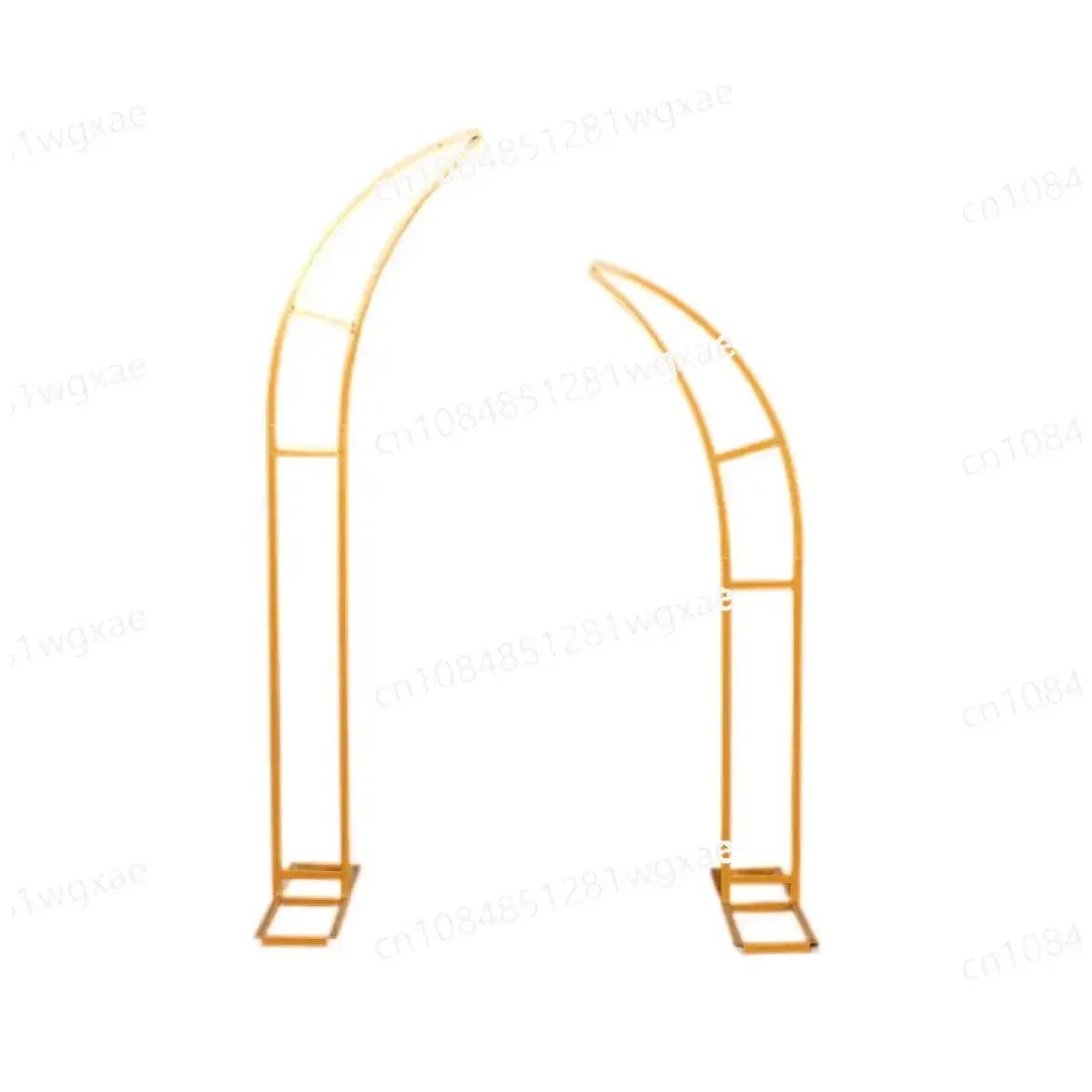 New Wedding Props Arch Iron Art Horn Gate Horn Gate Outdoor Lawn Wedding Flower Stand Arch Stage Background