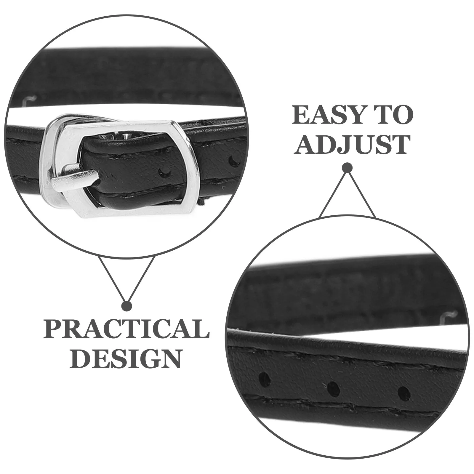 2Pairs Adjustable High Heel Shoe Straps Artificial Ankle Straps Anti-Loose Decorative Accessory for Women Shoes
