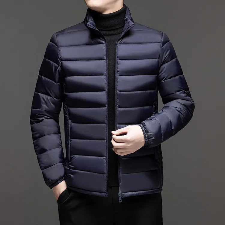 

Winter Cotton Jaet for Middle-Aged Men Long Sle Special Wide Fit Turn-Down Collar Youthful Trend Polyester Fiber 00%