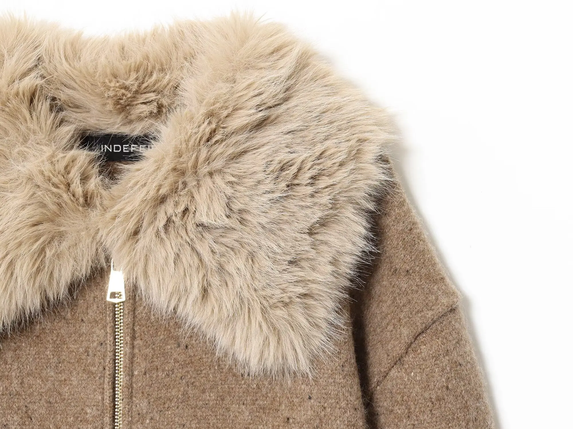 2025, wendbare Jacke mit Kunstpelzkragen für Damen, modischer, langärmliger Reißverschluss, übergroßer Mantel für Damen, lässig, Pendler, Straße Ja