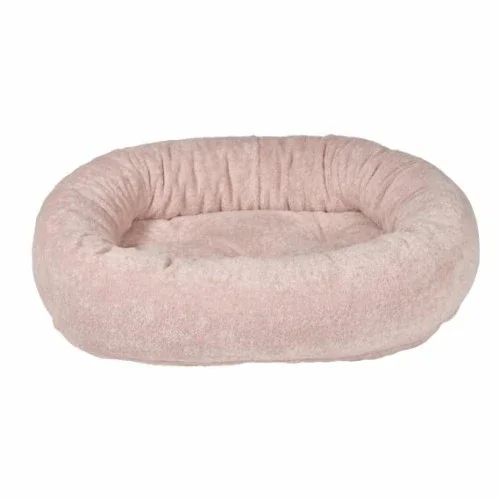 

Pink Champagne Faux Fur Donut Pet Dog Bed