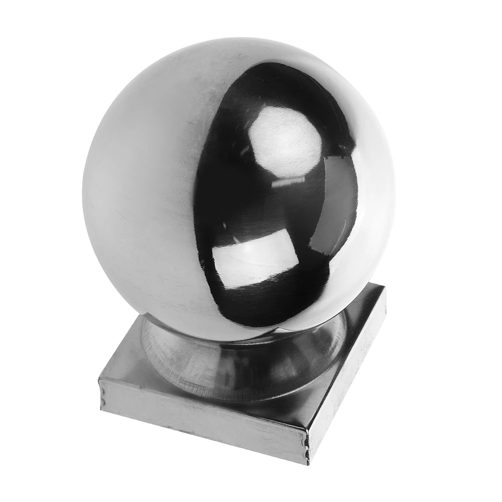 

Stainless Steel Ball 60Mm Silver Handrail Ball Flagpole Topper Outdoor Replacement Finial Garden Office Hotel Ornament Railing