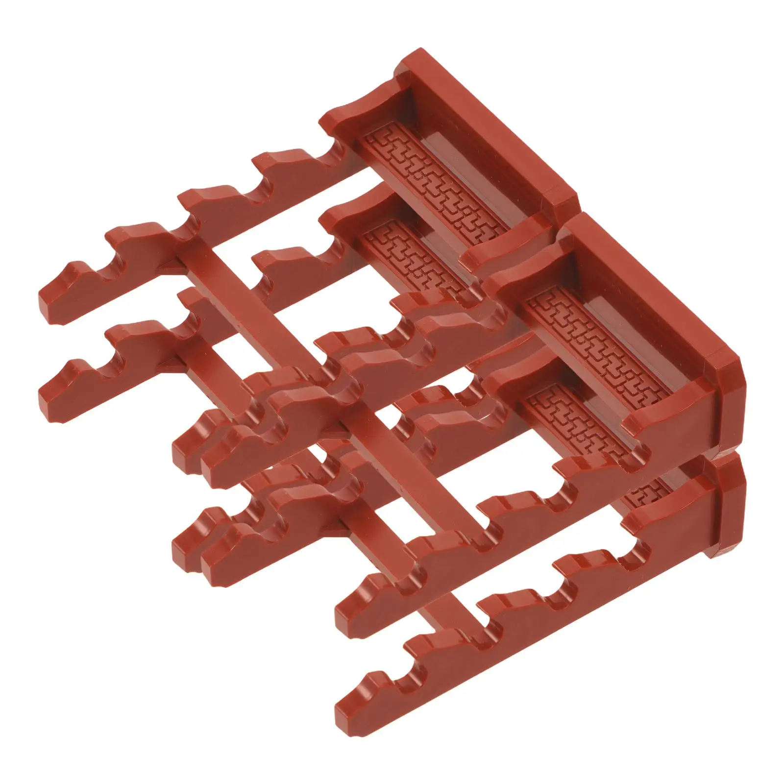 

4 Pcs Model Display Stand Retail Assembled Store Miniature Shelf Plastic Rack Racks