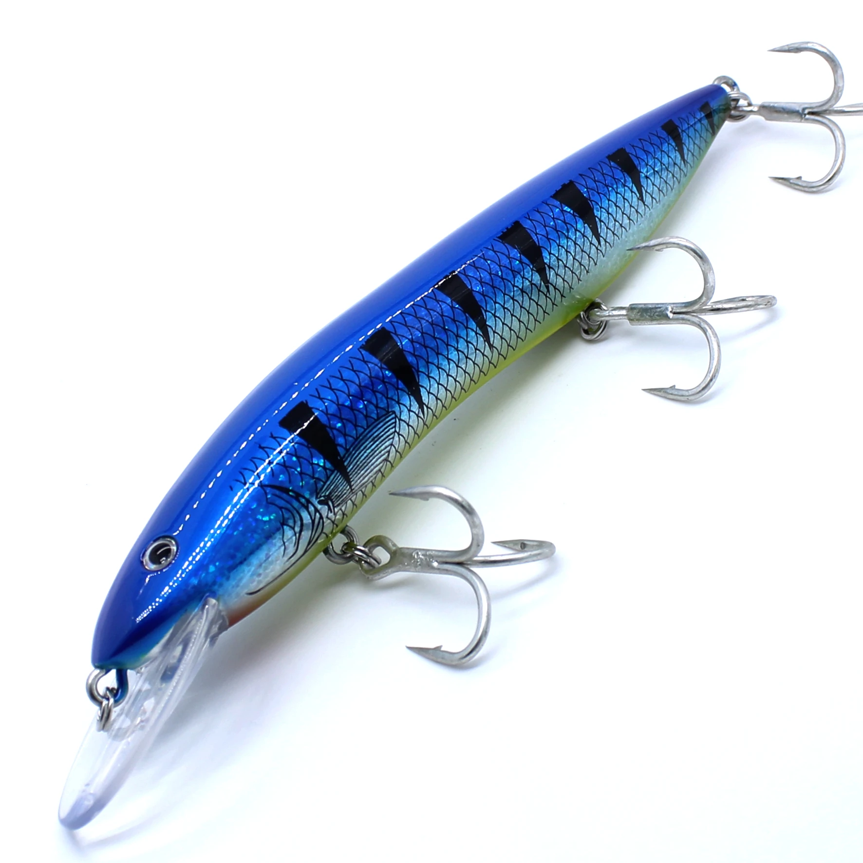 Aoclu-harter Köder für Tiefsee boote, schwimmende Elritze, Jerkbait-Rassel, Stein köder, 4x Drillinge, japanische Qualität, 150mm, 35g, 1 Stk – Detail 8
