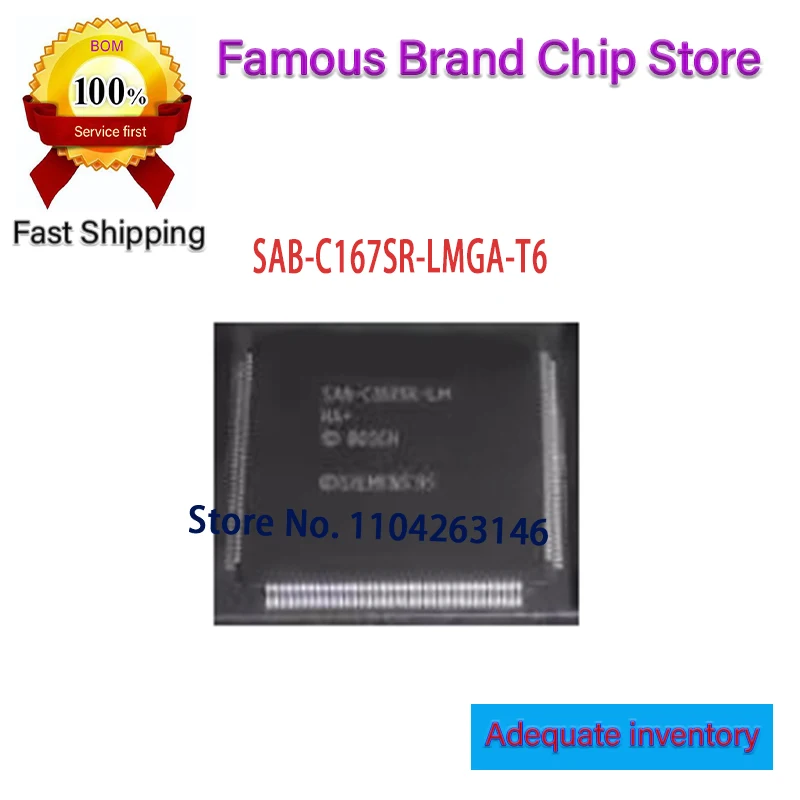 SAB-C167SR SAB-C167SR-LM SAB-C167SR-LMGA-T6 TQFP144 2pcs/lot