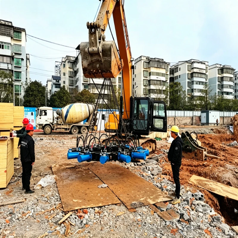 Excavator Hydraulic Pile Breaker for Cast-in-situ Pile Head Removal Rotary Pile Cutter Machine for Construction Project Tool