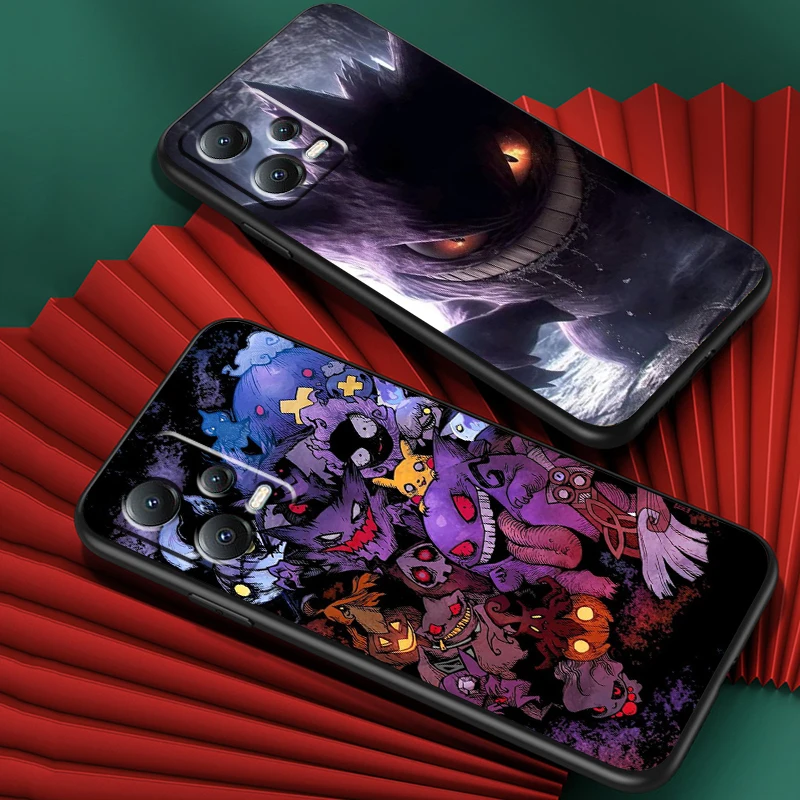 P-Pokémon Art لطيف أسود جراب هاتف خلفي ، شاومي ريدمي نوت 13 12R 12 12S توربو 11 11T 11S 10 10S Pro Plus 5G