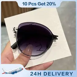 Eyewear Polarized Non-slip Sun Glasses Goggles Foldable Sun Glasses Metal Frame Summer Eyeglasses Gradient Lens Eyewear Shades