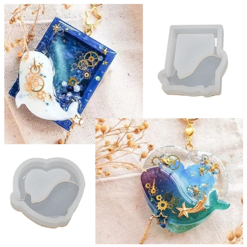 

Clear Quicksand Silicone Molds Resin Casting Shaker Mold Resin Epoxy Mold for DIY Crafts Pendant Keychain Jewelry Making