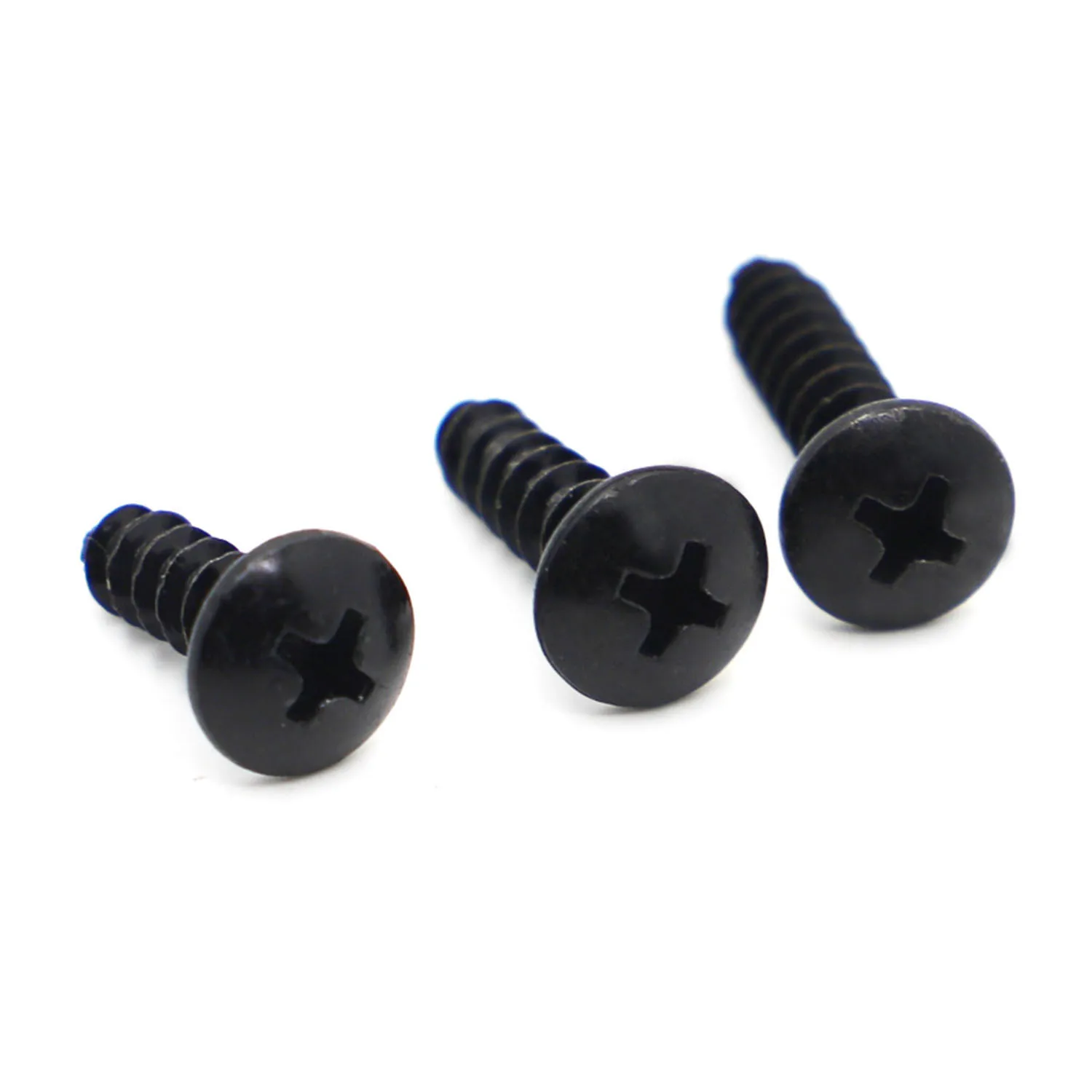 Tornillos autorroscantes de cabeza de hongo empotrada cruzada, acero negro, Phillips, 10/50 piezas, M3, M3.5, M4, M5, M6