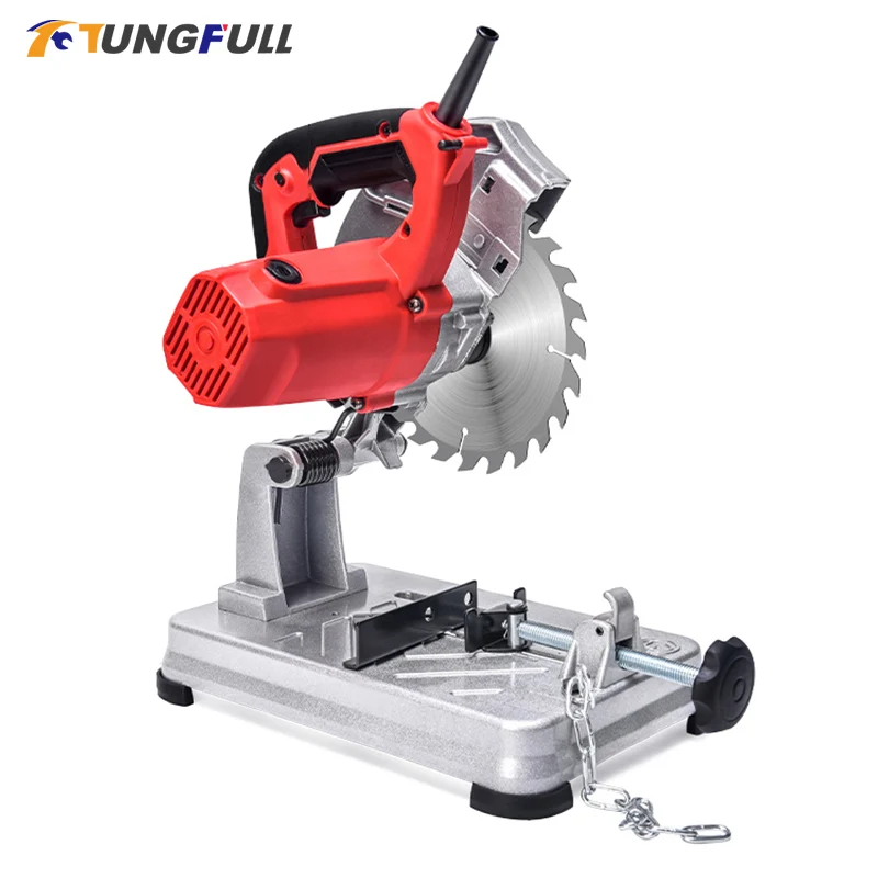 Table Cutting Machine Mini Electric Saw Table Saw For cutting Metal Wood Plastic Cut Off Saw Machine Cut-off saw 0-45 Degrees