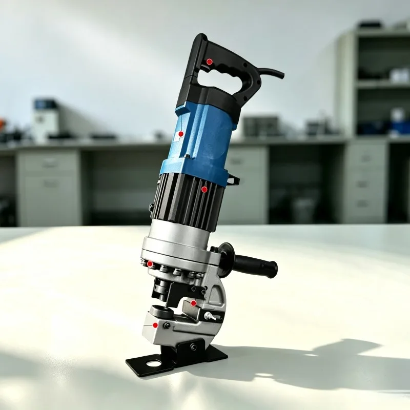 Electric Hydraulic Punching Machine Handheld Angle Iron Aluminum Channel Steel C Punch Hole Drilling Punch with Die Grinding