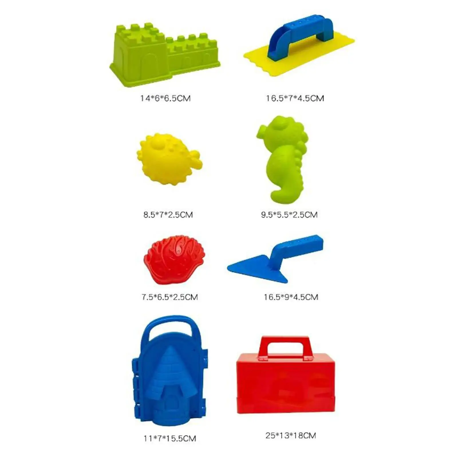 Snow Toys Multicolor Plastic Castle Building Kit Outdoor Play Set Sandbox Toys for Kids Boys Girls Sand Beach Winter