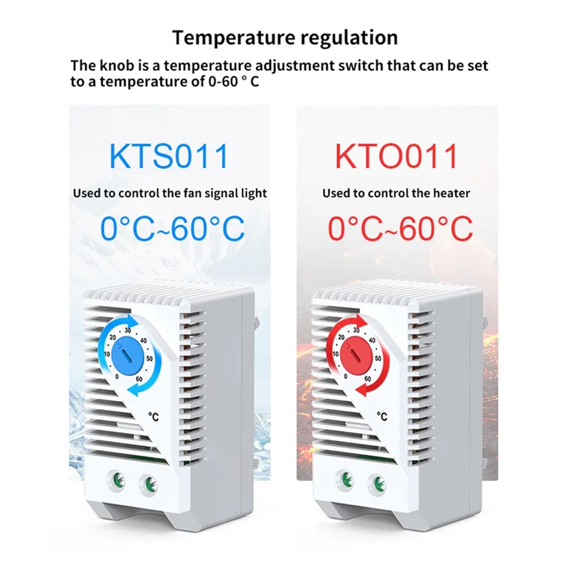 Y42A-Temperature Controller Mechanical Switch NO NC 0-60℃ Cabinet Thermostat And Humidity Control AC 250V 10A