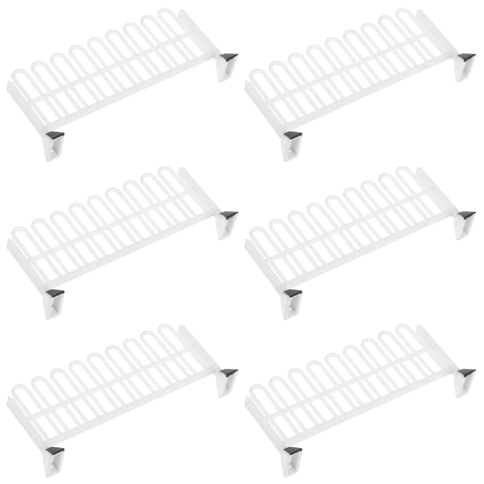 

6 Pcs Traffic Roadblock Toy Roadblocks Model Mini Fence Signs Miniature Toys Barricade