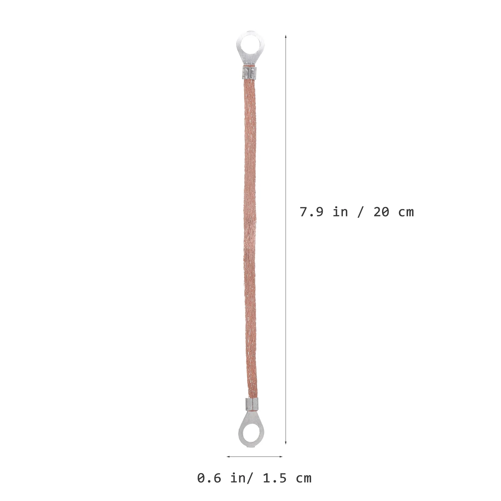 

100pcs Grounding Copper Braided Wire Flat Connection Line For High Voltage Equipment Industrial Applications Durable Flexible