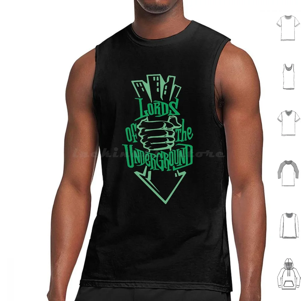 Lords Underground Hip Hop Print Tank Tops Vest Sleeveless Lords Of The Underground Rap Hip Hop Old School Jazz Logo