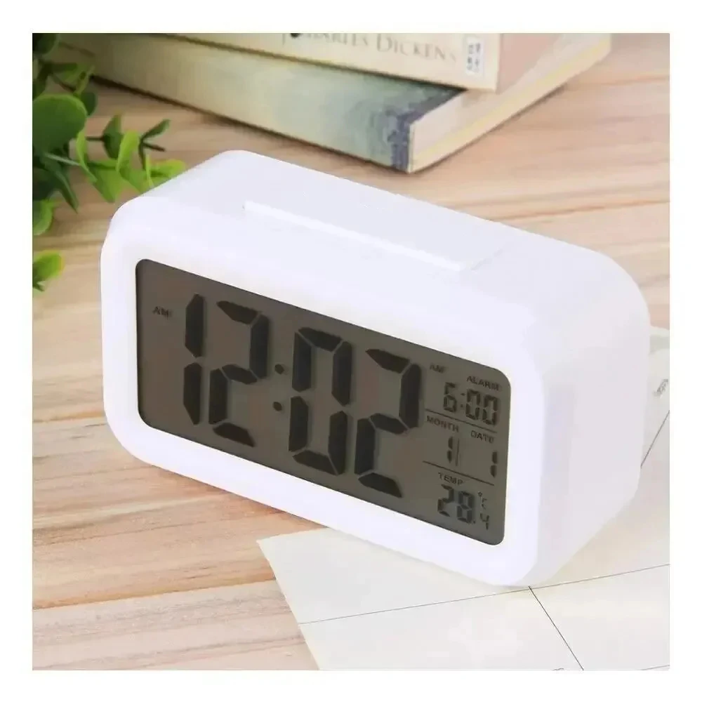 1pc LED Digital Alarm Clock Backlight Snooze Data Time Calendar Desktop Multifunction Electronic Backlight Table Clock