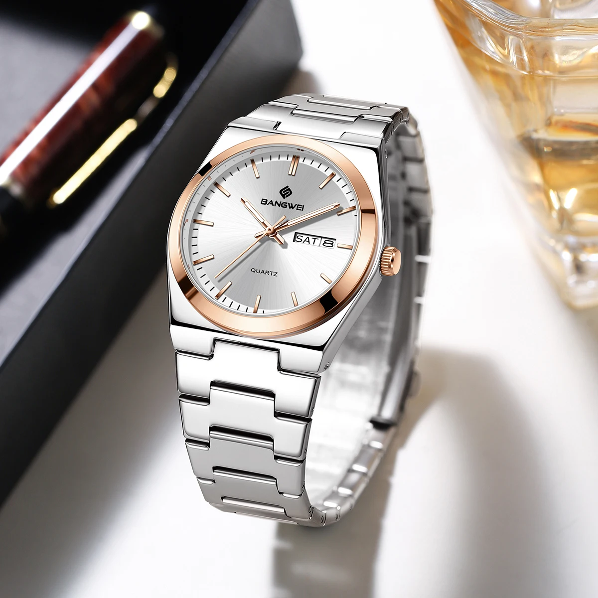 LIGE Luxury Quartz Man Wristwatch Sport Men Watches Waterproof Luminous Date Stainless Steel Men Watch Relogios Masculino+Box