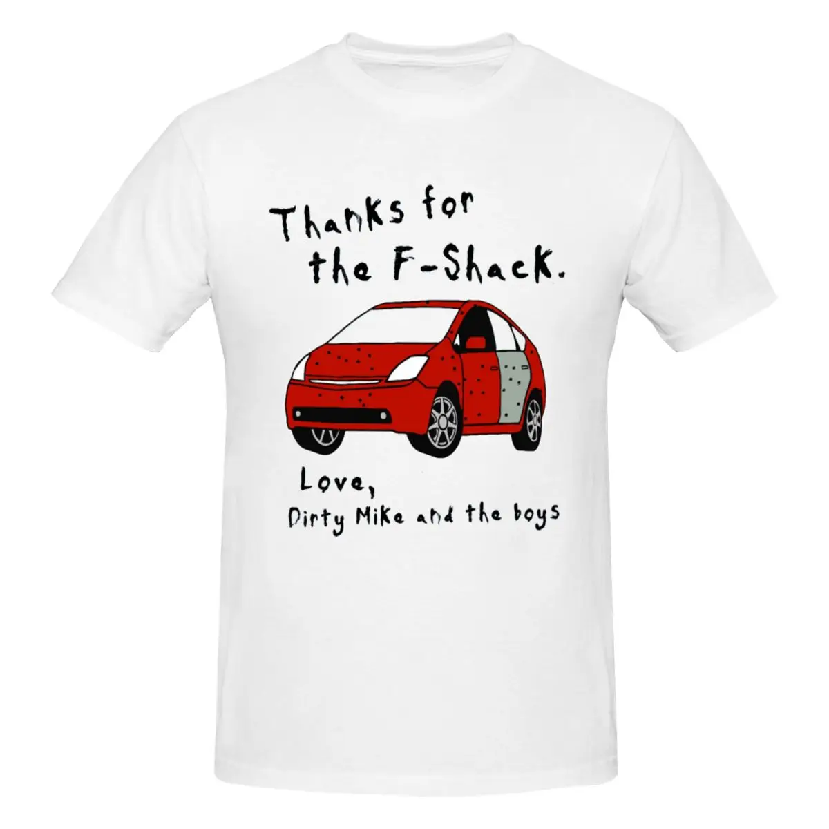 Thanks For The F-Shack Men T-Shirt Classic Plus Size T Shirts Men's Crew Neck Cotton Tees Short Summer Male