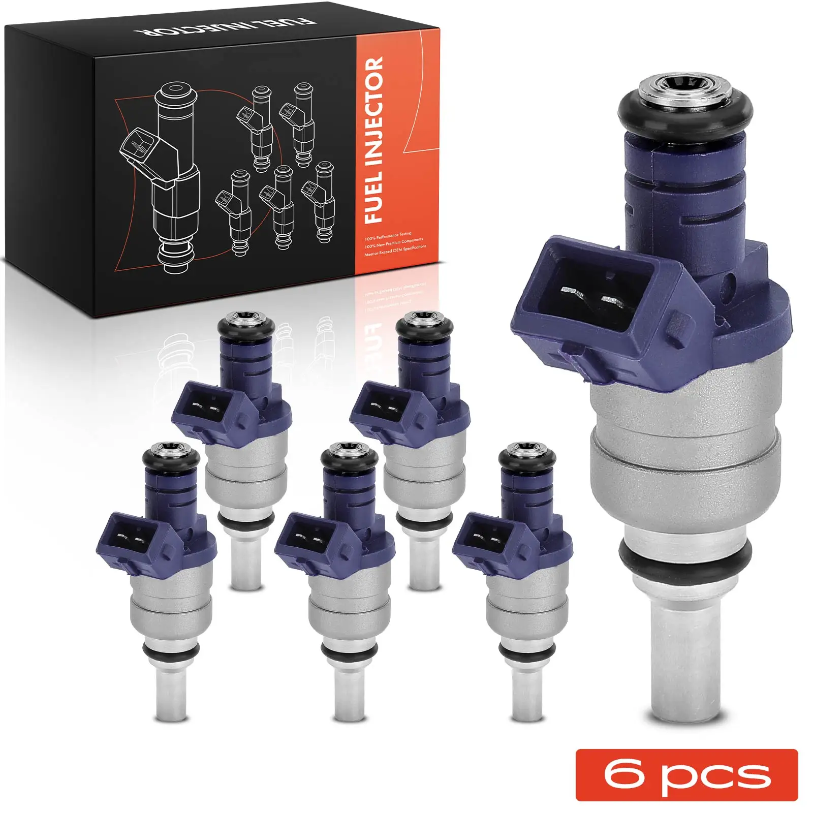 Frankberg 6x injector injector spuitmond voor BMW 3 Serie E46 330 5 Serie E39 530 7 Serie X3 X5 Z3 Z4 13537546245 FJ663 13641439800O