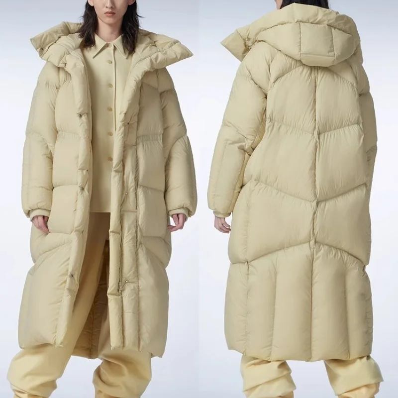 Thick Long Puffer Coats for Women, Hooded Jackets, Windproof Warm Outerwear, Extreme Cold, Winter, 2023, 2024