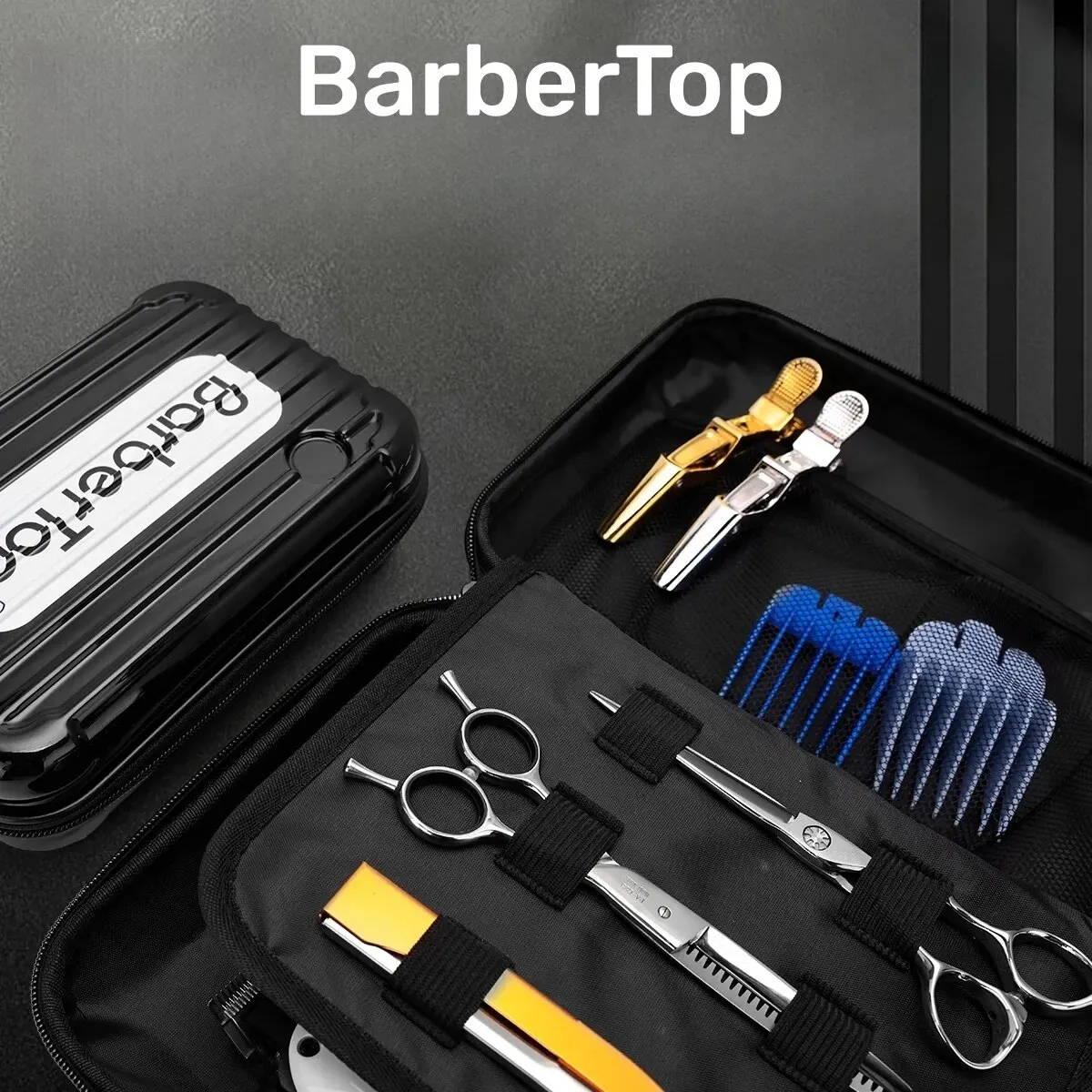 Borsa portaoggetti per attrezzi da barbiere borsa per tagliacapelli impermeabile forbici per tagliare i capelli kit da barba accessori per taglio di