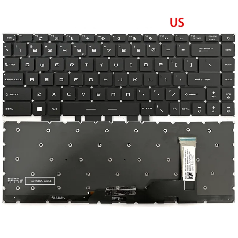 Laptop Keyboard For MSI Creator Z16 Modern 14 B11MOU M16 MS1571 14C2 16V3 MS-14D1