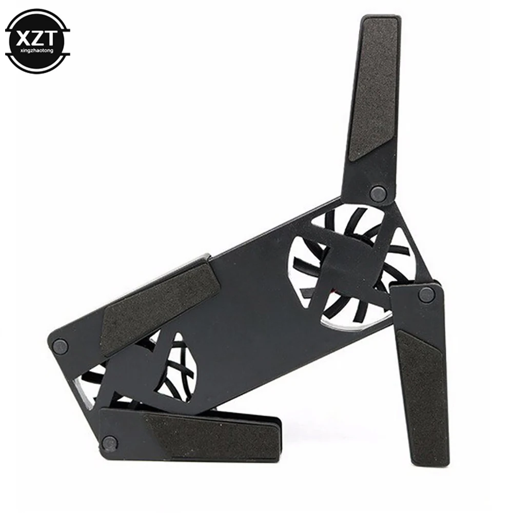 1Pcs Rotatable USB Fan Cooling Pad 2 Fans Cooler Notebook Cooler Computer Fan Stand for 10-17\