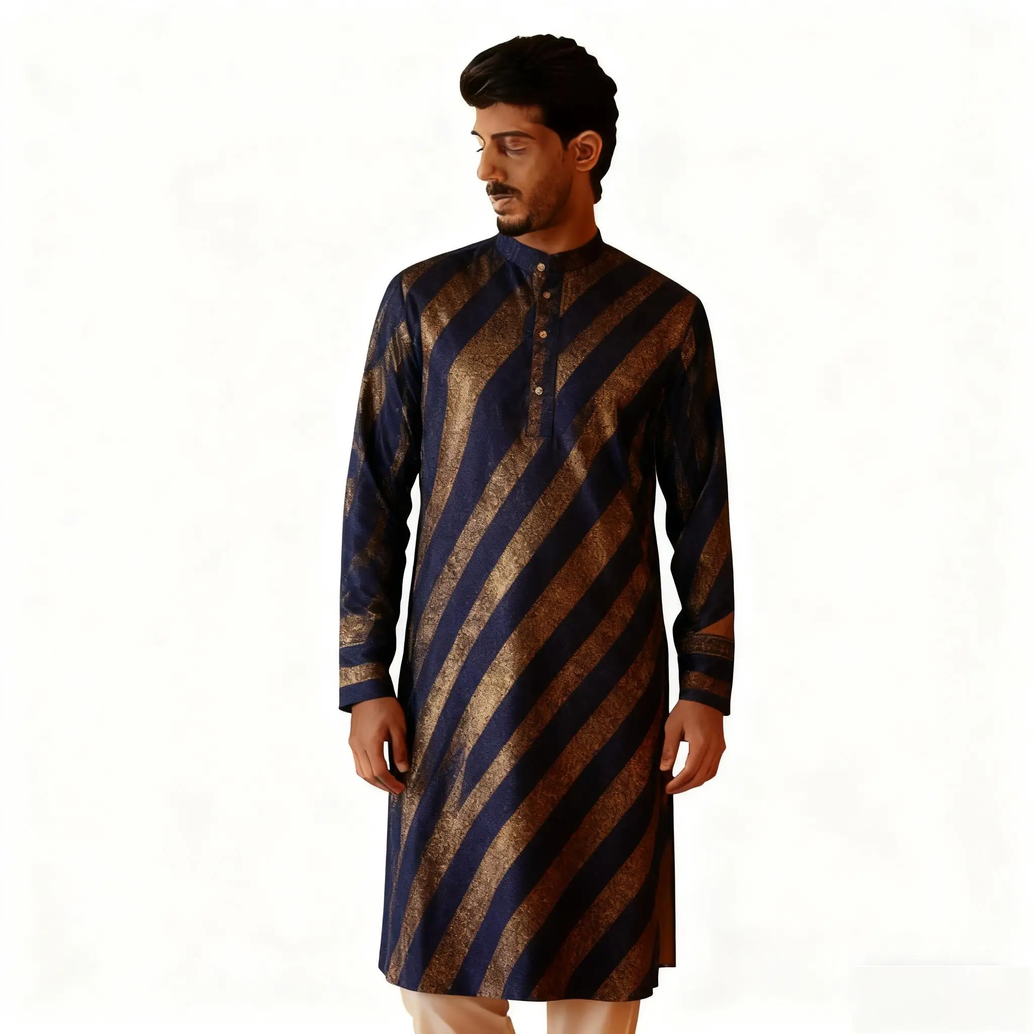 الصيف الرجال الرقمية المطبوعة كورتا فاردهة منتظم صالح اليوسفي طوق جميع المناسبات مثل هدية مسلمة رداء أوم Musulman #6