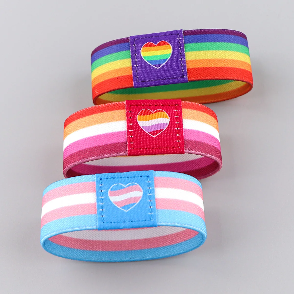 Rainbow Elastic Wristband, Sports Wristband, Washable, Simple Colorful Wristband, Breathable Sports Sweatband, Soft Polyester Fi