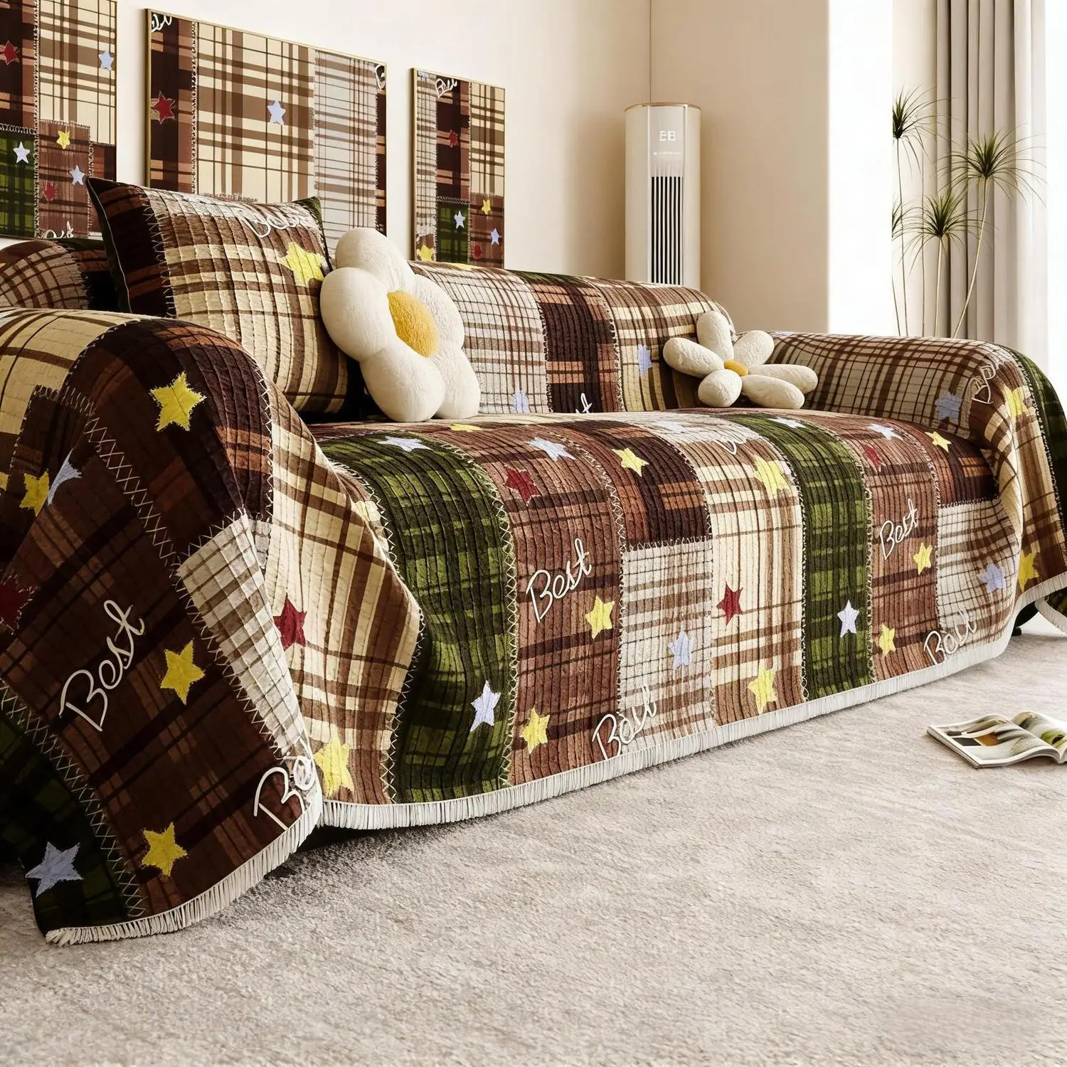 2026 New Sofa Cover Cloth Dust Cover Sofa Towel Non Slip Whole Piece One Piece Universal