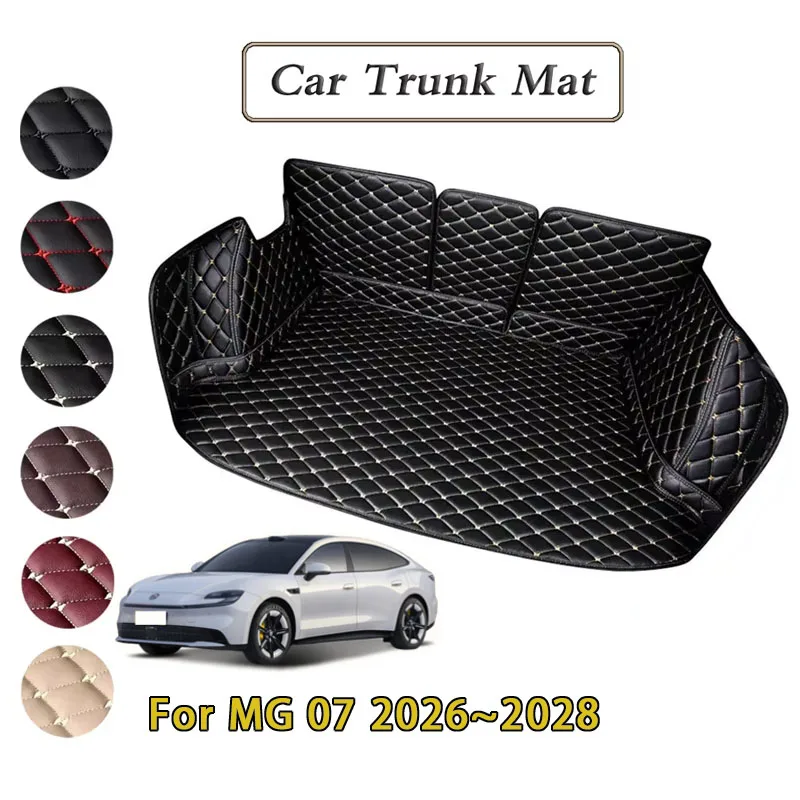 Car Trunk Mats For MG 07 EV 2026 2027 2028 5seat Waterproof Dirt-resistant Fully Mats Rear Cargo Tray Auto Accessories
