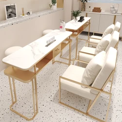 MESA DE MANICURA de belleza profesional para mujer, mesa de maquillaje, Tafel de oficina, tienda de uñas, muebles YN50MT