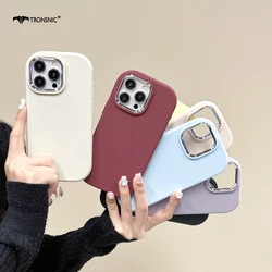 Solid Candy Luxury Phone Case For iPhone 15 14 13 12 11 Pro Max Xs Max XR 7 8 Plus Soft Silicone Colorful Border Wine Red Covers